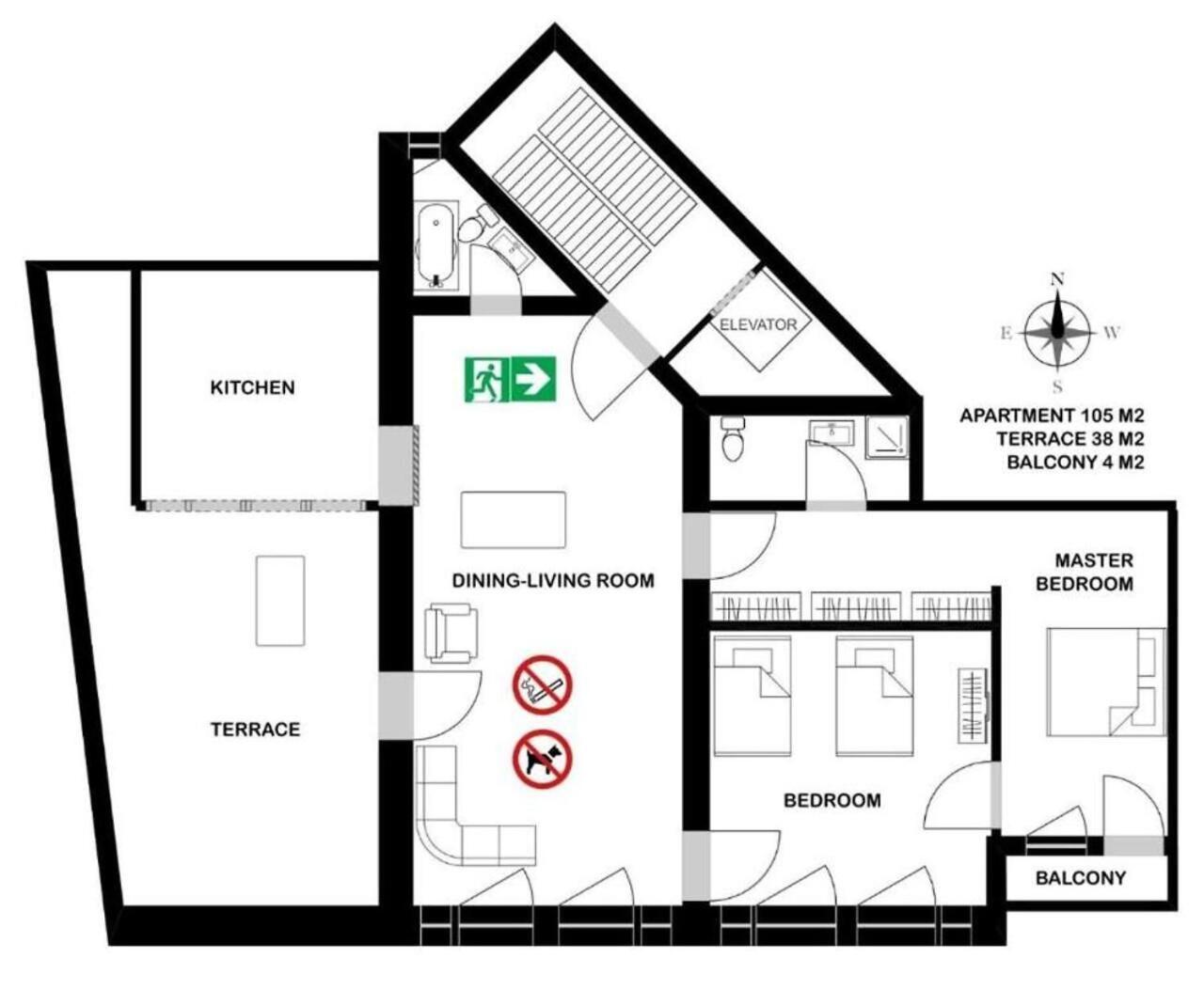 Апартаменти 105M2 Penthouse Sea View Rijeka With Free Garage Parking Екстер'єр фото
